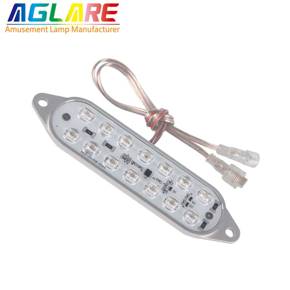 High-power LED  amusement led lights DC24V 14LEDS Programmable rgb aluminium